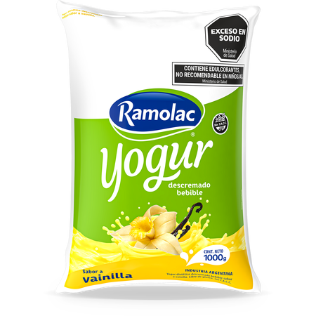 Yogur Descremado x 1lt - Sabor a Vainilla